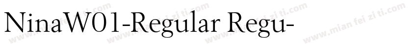 NinaW01-Regular Regu字体转换